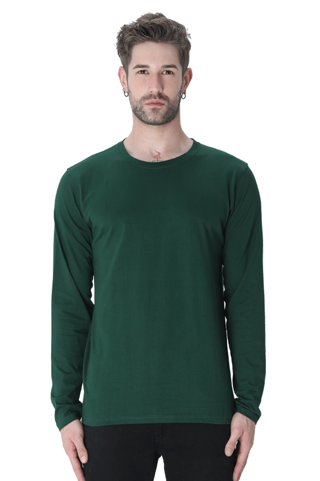 Brow Men's Bottle Green Full Sleeve T Shirt