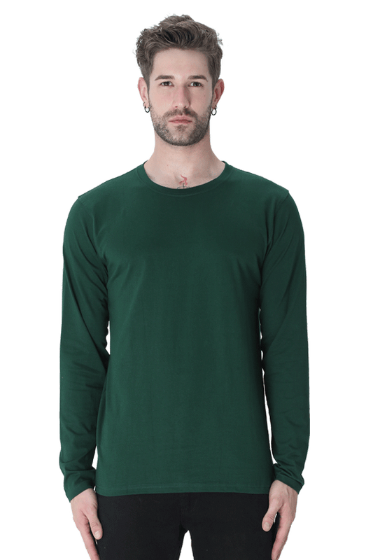 Brow Men's Bottle Green Full Sleeve T Shirt